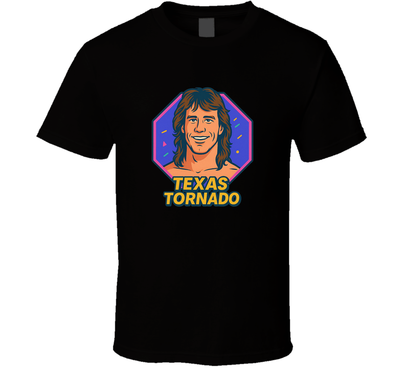 Texas Tornado Retro Wrestling Cartoon T Shirt Texas Tornado Retro Wrestling Cartoon T Shirt