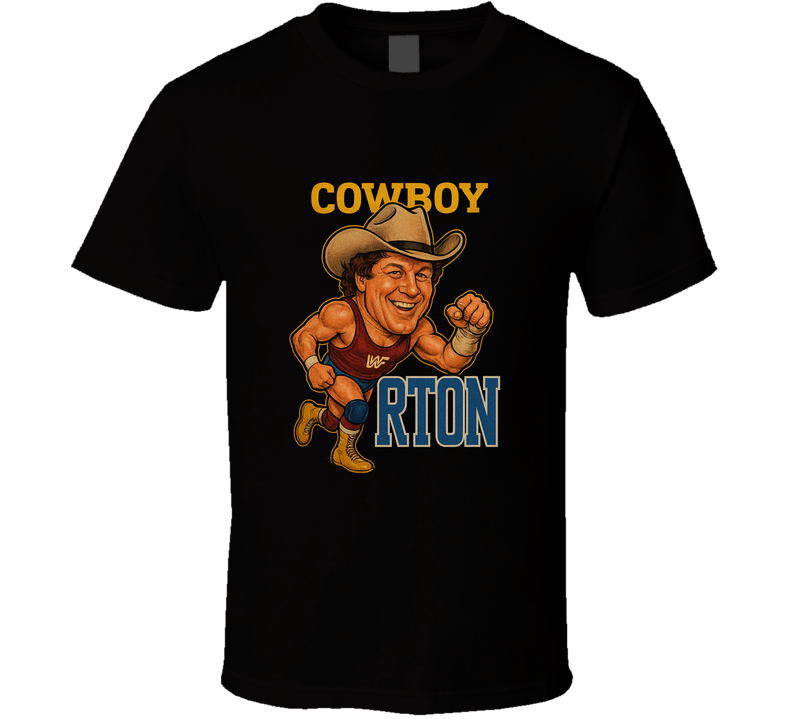 Cowboy Bob Orton Retro Wrestling Legend Caricature T Shirt Cowboy Bob Orton Retro Wrestling Legend Caricature T Shirt