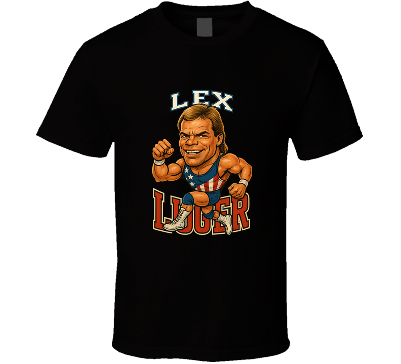 Lex Lugar Retro Wrestling Legend Caricature T Shirt Lex Lugar Retro Wrestling Legend Caricature T Shirt