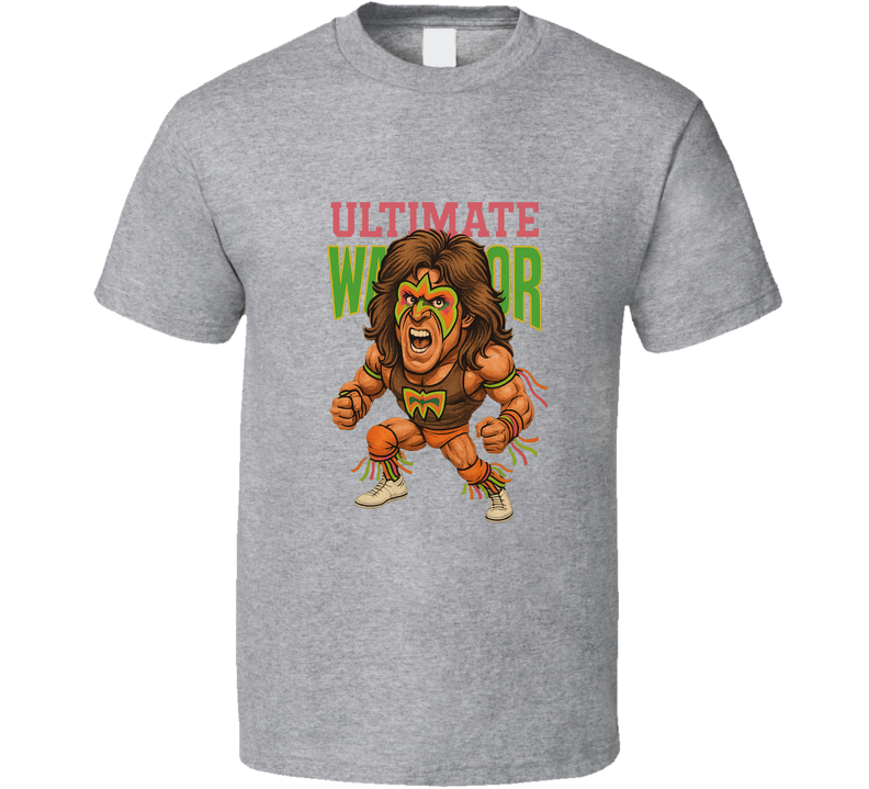 The Ultimate Warrior Retro Wrestling Legend Caricature T Shirt The Ultimate Warrior Retro Wrestling Legend Caricature T Shirt