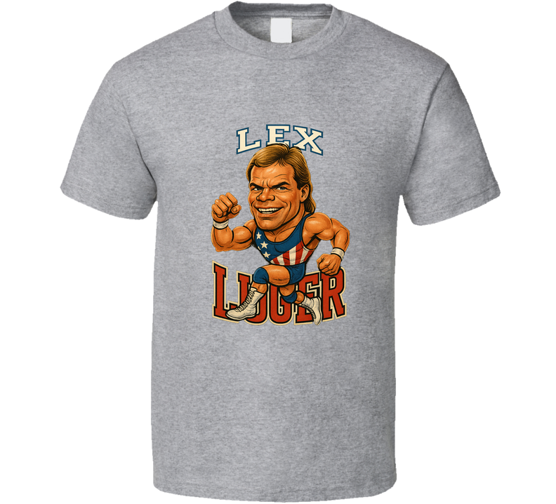 Lex Lugar Retro Wrestling Caricature T Shirt Lex Lugar Retro Wrestling Caricature T Shirt