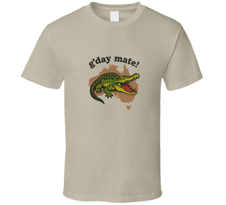 Outback Jack Logo G'day Mate Retro Wrestling T Shirt Outback Jack Logo G'day Mate Retro Wrestling T Shirt