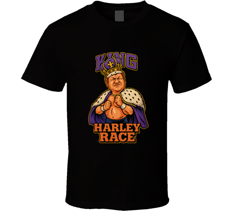King Harley Race Retro Wrestling Caricature T Shirt