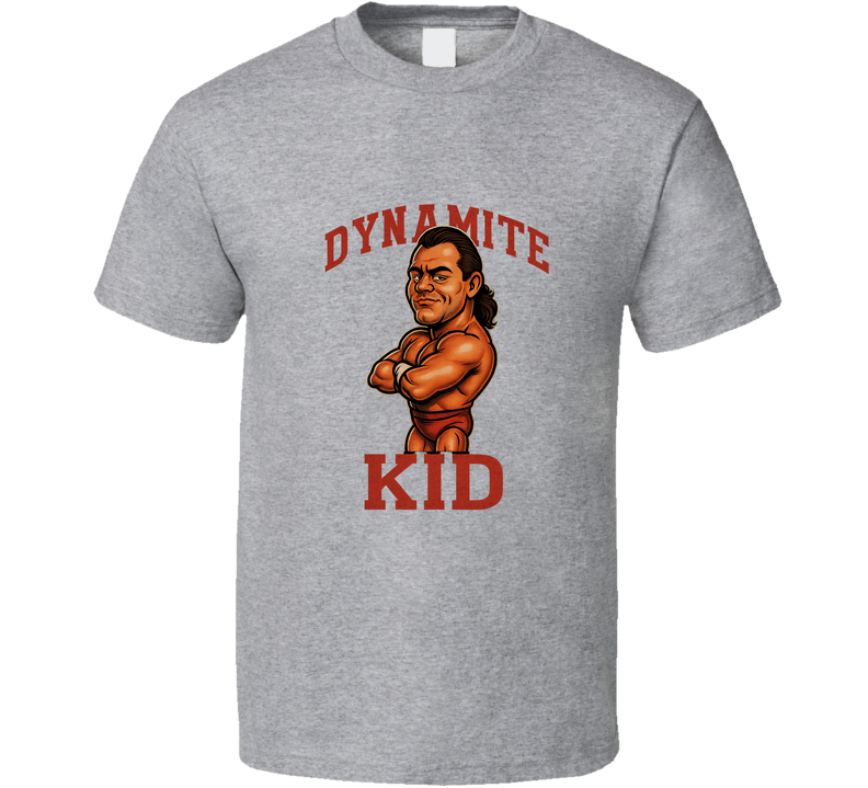 The Dynamite Kid Retro Wrestling Caricature T Shirt The Dynamite Kid Retro Wrestling Caricature T Shirt