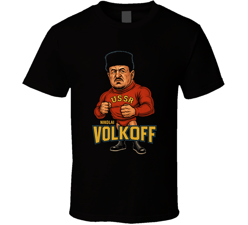 Nikolai Volkoff Retro Wrestling Caricature T Shirt Nikolai Volkoff Retro Wrestling Caricature T Shirt