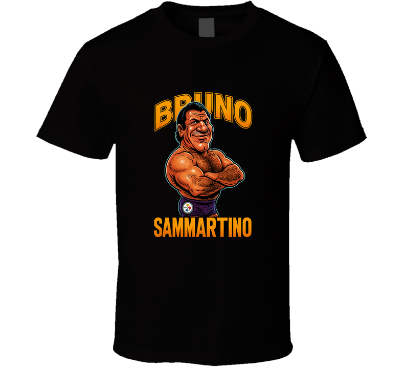 Bruno Sanmartino Retro Wrestling Caricature T Shirt Bruno Sanmartino Retro Wrestling Caricature T Shirt