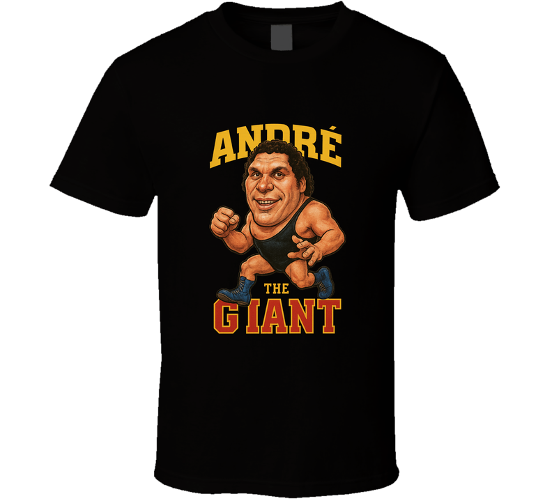Andre The Giant Retro Wrestling Caricature T Shirt Andre The Giant Retro Wrestling Caricature T Shirt