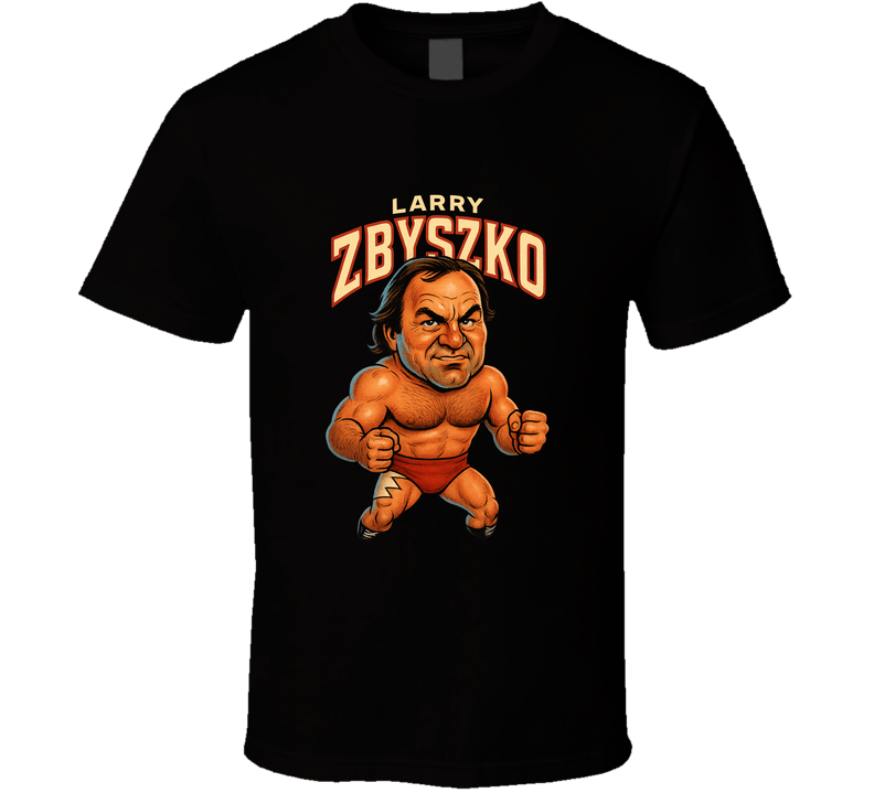 Larry Zbyszko Retro Wrestling Caricature T Shirt Larry Zbyszko Retro Wrestling Caricature T Shirt
