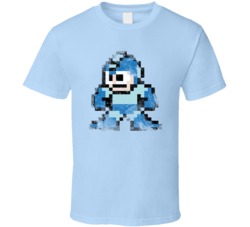 Retro Mega Man 8bit Grunge T Shirt 16878770