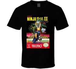 Ninja Gaiden 2 NES Game Cover T Shirt 16881654