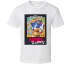 Sonic The Hedgehog SEGA Genesis Game Cover T Shirt 16882364