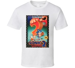 Sonic The Hedgehog 2 SEGA Genesis Game Cover T Shirt 16882375