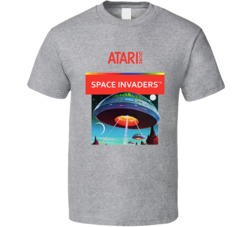 Space Invaders Atari 2600 Game Cover T Shirt 16945217