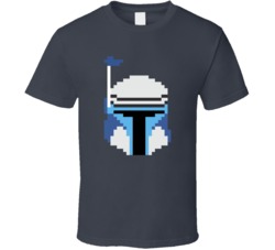 Boba Fett Helmet 8-Bit T Shirt 17846677