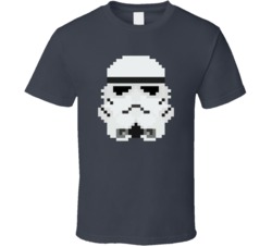 Stormtrooper Helmet 8-Bit T Shirt 17846679