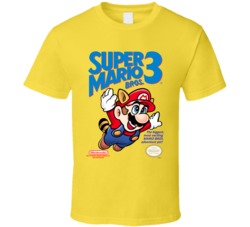 Super Mario 3 NES Game Cover T Shirt