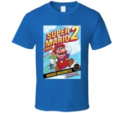 Super Mario 2 NES Game Cover T Shirt 17959890