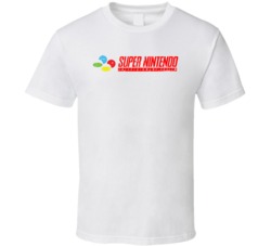 Super Nintendo Logo Grunge Style T Shirt 36166746