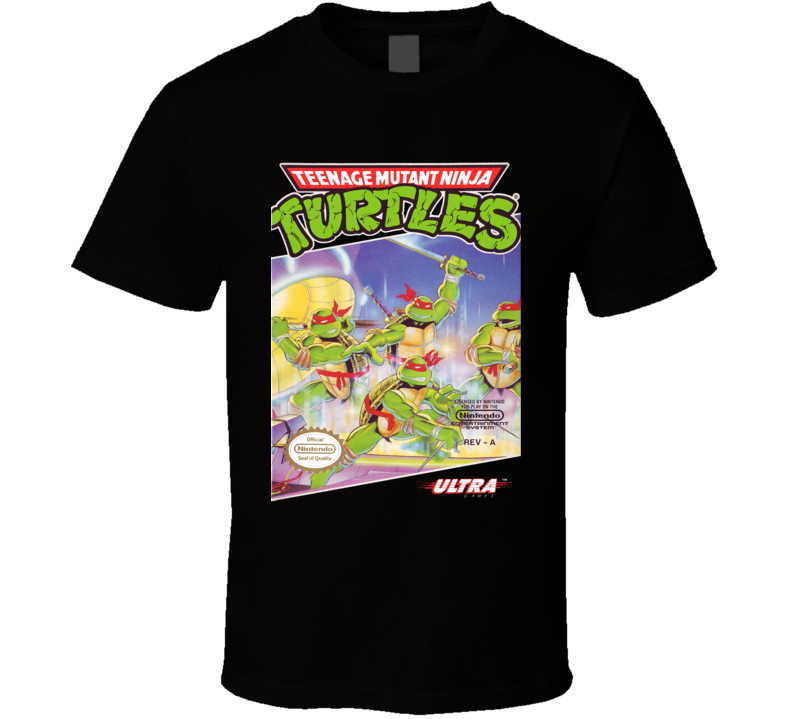 Teenage Mutant Ninja Turtles TMNT NES Cover T Shirt Teenage Mutant Ninja Turtles TMNT NES Cover T Shirt