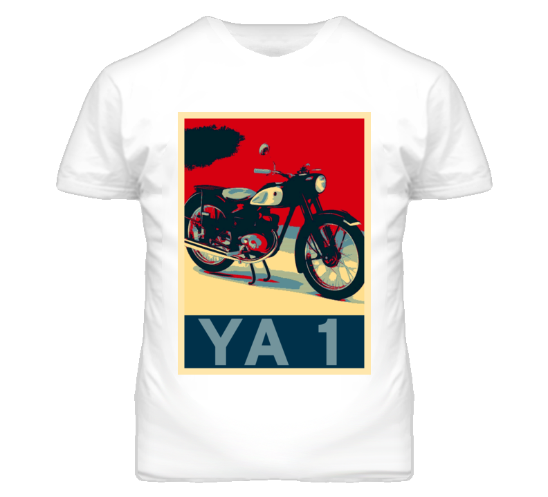 YAMAHA YA 1 Obama Hope Style Motorcycle T Shirt YAMAHA YA 1 Obama Hope Style Motorcycle T Shirt