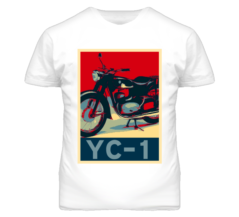 YAMAHA YC-1 Obama Hope Style Motorcycle T Shirt YAMAHA YC-1 Obama Hope Style Motorcycle T Shirt