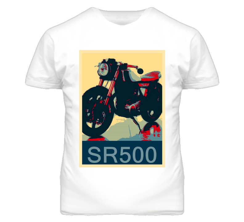 YAMAHA SR500 Abstract Hope Style Motorcycle T Shirt YAMAHA SR500 Abstract Hope Style Motorcycle T Shirt