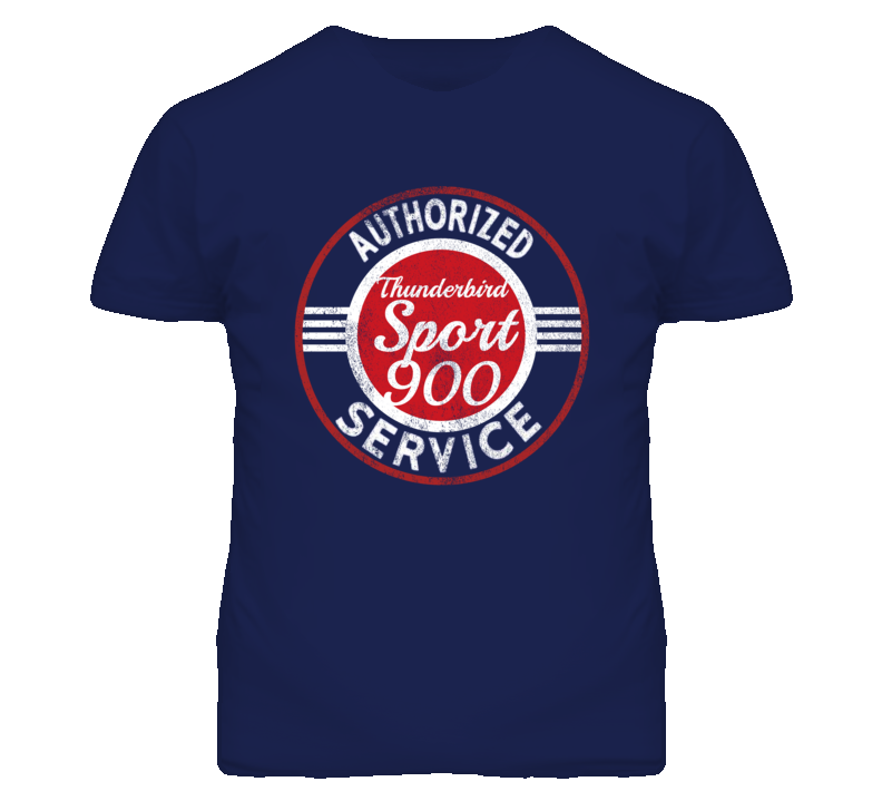 Triumph Thunderbird Sport 900 Authorized Service Vintage Distressed Look T Shirt Triumph Thunderbird Sport 900 Authorized Service Vintage Distressed Look T Shirt