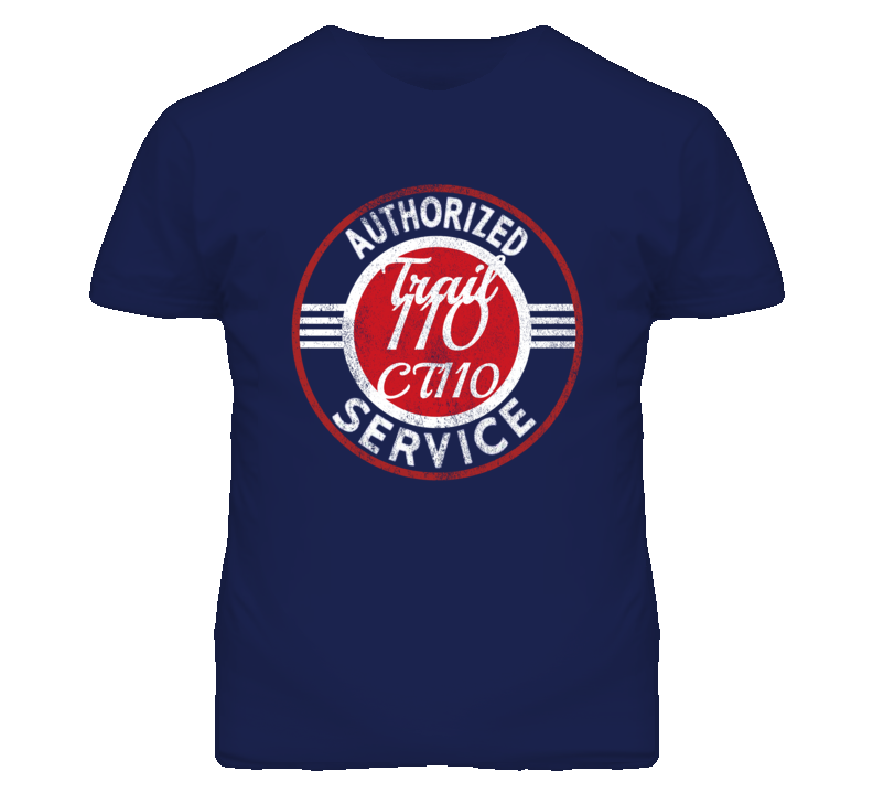 Honda Trail 110 CT110 Authorized Service Vintage Distressed Look T Shirt Honda Trail 110 CT110 Authorized Service Vintage Distressed Look T Shirt