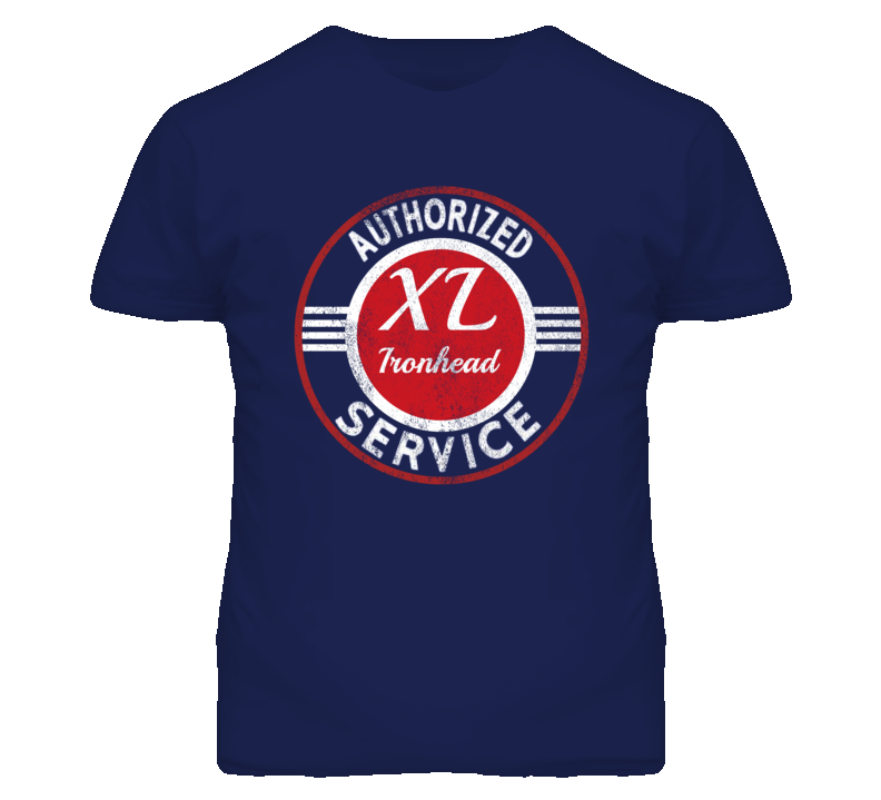 Harley Davidson XL Ironhead Authorized Service Vintage Distressed Look T Shirt Harley Davidson XL Ironhead Authorized Service Vintage Distressed Look T Shirt