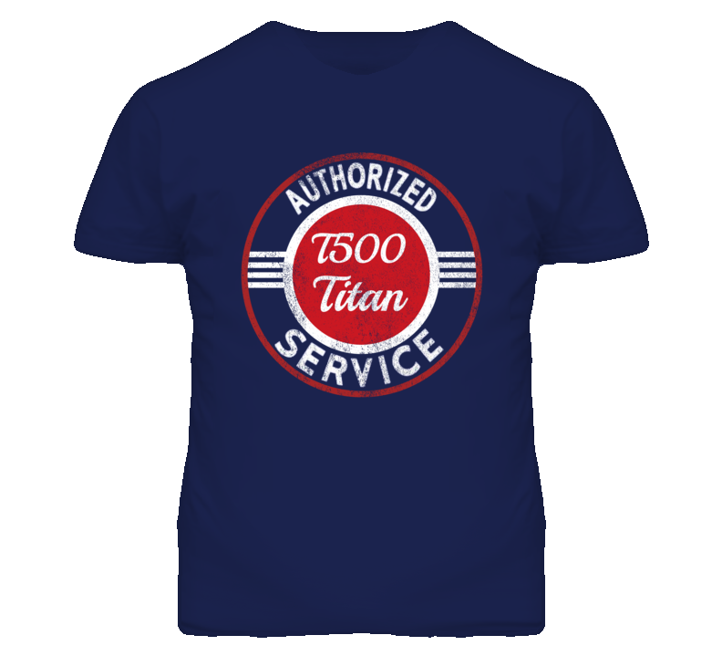 Suzuki T500 Titan Authorized Service Vintage Distressed Look T Shirt Suzuki T500 Titan Authorized Service Vintage Distressed Look T Shirt