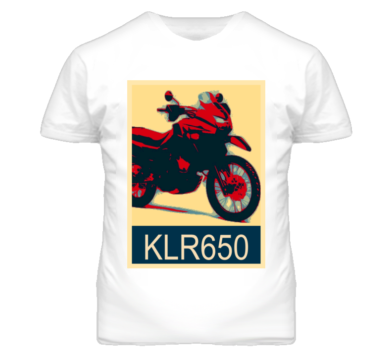 KAWASAKI KLR650 Abstract Hope Style Motorcycle T Shirt KAWASAKI KLR650 Abstract Hope Style Motorcycle T Shirt