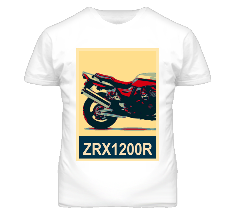 KAWASAKI ZRX1200R Abstract Hope Style Motorcycle T Shirt KAWASAKI ZRX1200R Abstract Hope Style Motorcycle T Shirt