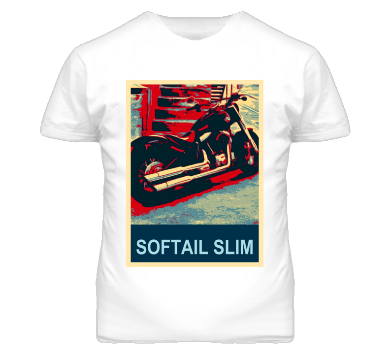 HARLEY DAVIDSON Softail Slim Obama Hope Style Motorcycle T Shirt HARLEY DAVIDSON Softail Slim Obama Hope Style Motorcycle T Shirt