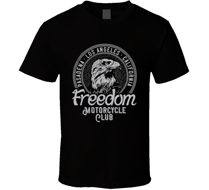 Freedom Motorcycle Club Vintage Style Motorcycle Dark Color T Shirt Freedom Motorcycle Club Vintage Style Motorcycle Dark Color T Shirt