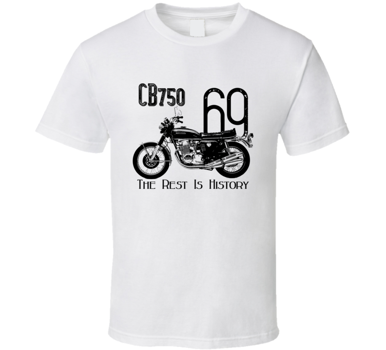 1969 Cb750 Side View Vintage Style Light Color T Shirt 1969 Cb750 Side View Vintage Style Light Color T Shirt
