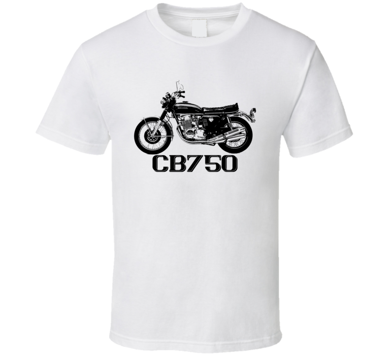 1969 Cb750 Side View With Model Light Color T Shirt 1969 Cb750 Side View With Model Light Color T Shirt