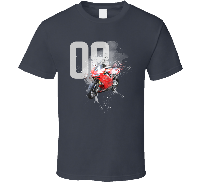 2008 1098s Side View Shatter Cloud Style Motorcycle Dark Color T Shirt 2008 1098s Side View Shatter Cloud Style Motorcycle Dark Color T Shirt