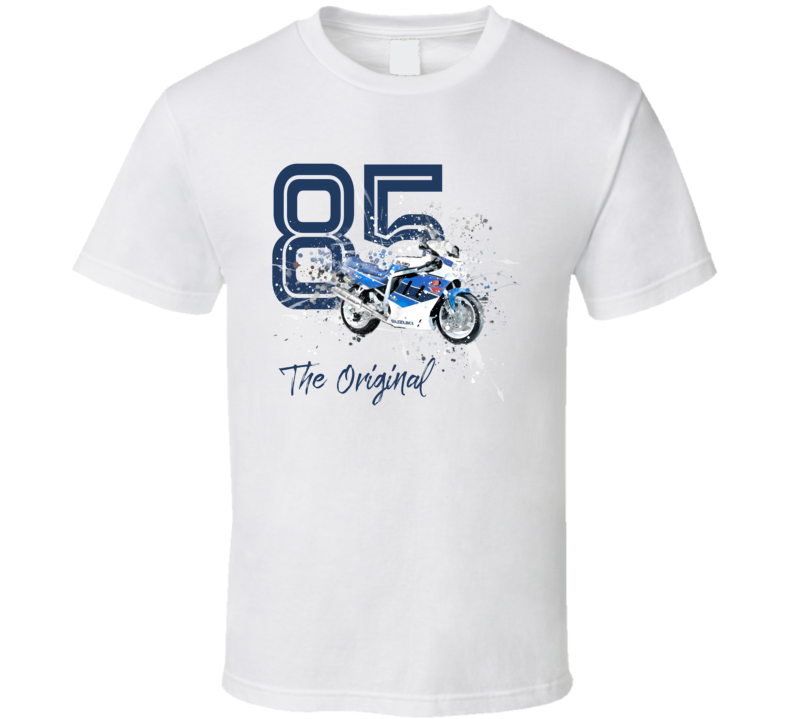 1985 Gsx R 750 Side View Shatter Style Motorcycle Light Color T Shirt 1985 Gsx R 750 Side View Shatter Style Motorcycle Light Color T Shirt
