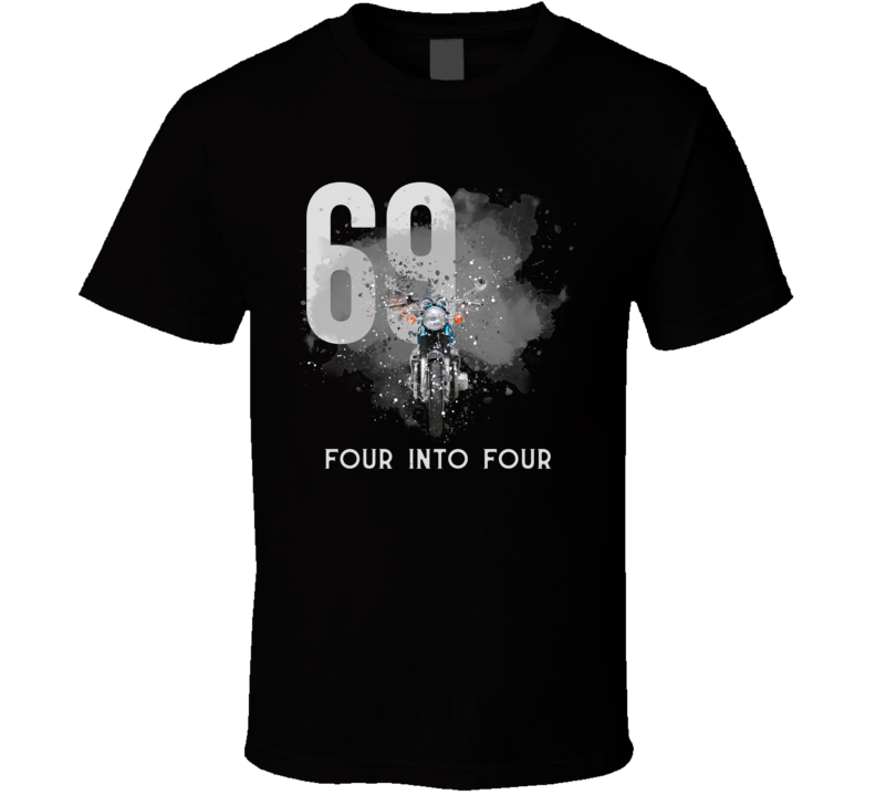 1969 Cb750 Front Shatter Cloud Style With Slogan Motorcycle Dark Color T Shirt 1969 Cb750 Front Shatter Cloud Style With Slogan Motorcycle Dark Color T Shirt