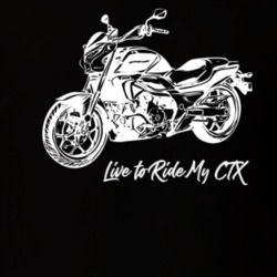 2014 CTX700 Side View With Slogan Script Dark Color T Shirt 30286375
