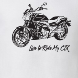 2014 CTX700 Side View With Slogan Script Light Color T Shirt 30286384