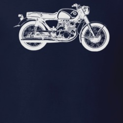 1966 Cb77 Superhawk Side View Dark Color T Shirt 35315720