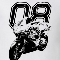 2008 1098s Three Quarter View With Year Motorcycle Light Color T Shirt 35315760