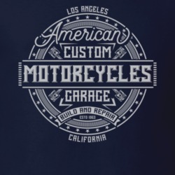 American Motorcycles Vintage Style Motorcycle Dark Color T Shirt 35318502