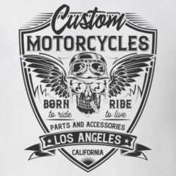Ride To Lice Vintage Style Motorcycle Light Color T Shirt 35318525