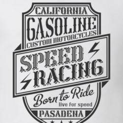 Speed Racing Vintage Style Motorcycle Light Color T Shirt 35318529