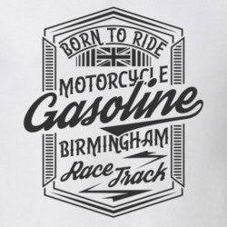 Birmingham Race Track Vintage Style Motorcycle Light Color T Shirt 35318542