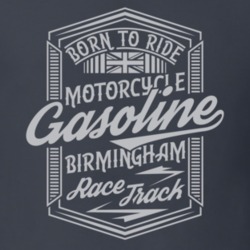 Birmingham Race Track Vintage Style Motorcycle Dark Color T Shirt 35318543