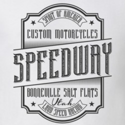 Speedway Salt Flats Vintage Style Motorcycle Light Color T Shirt 35320041