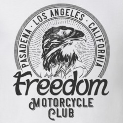 Freedom Motorcycle Club Vintage Style Motorcycle Light Color T Shirt 35320362